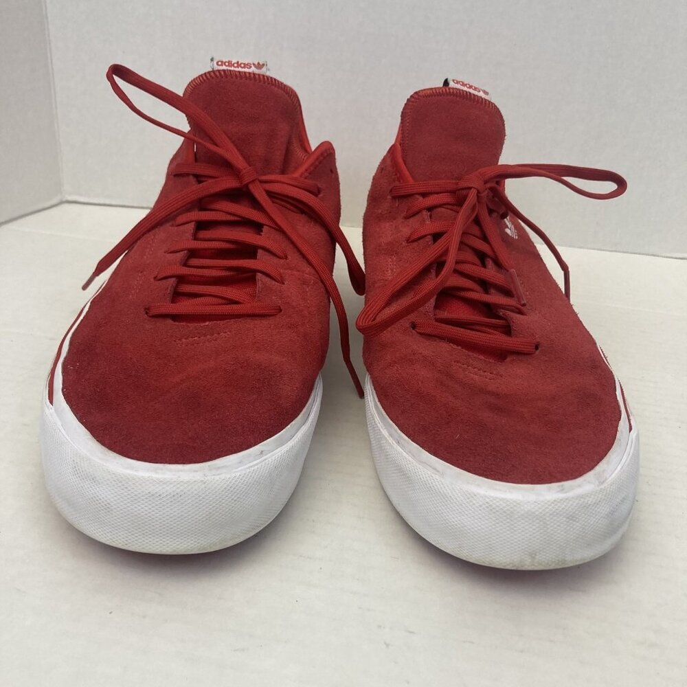 Adidas Sabalo Shoes Mens Size 13 Red Suede Skate Sneakers Low Top Classic Style - Picture 4 of 16